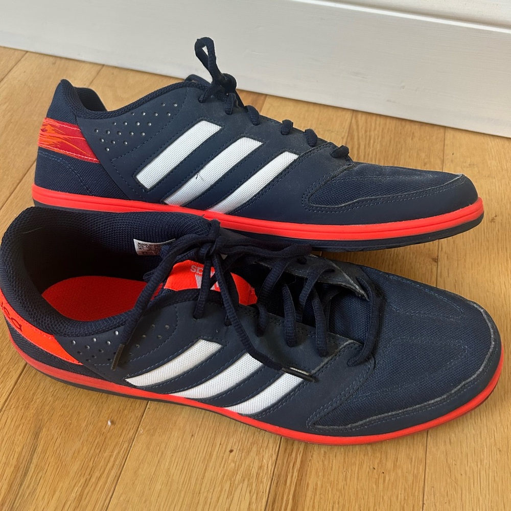 adidas Dark Blue and Bright Red Athletic Shoes
